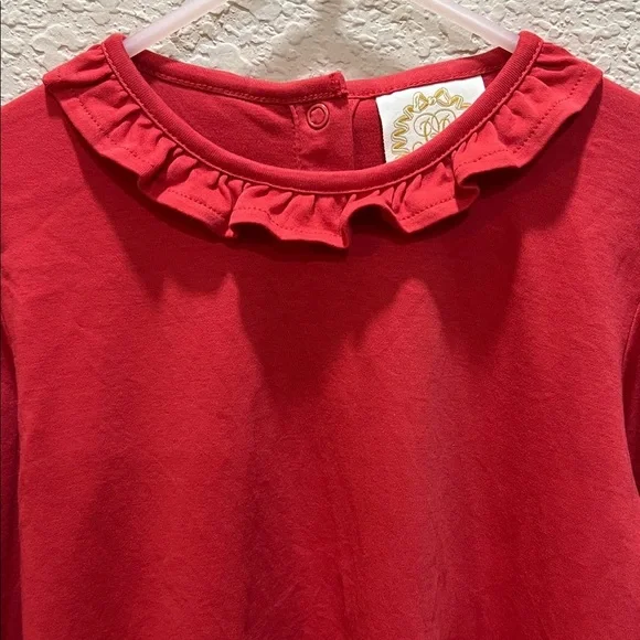 The Beaufort Bonnet Company Girls Reece Ruffle Top red size 8 - Picture 2 of 10